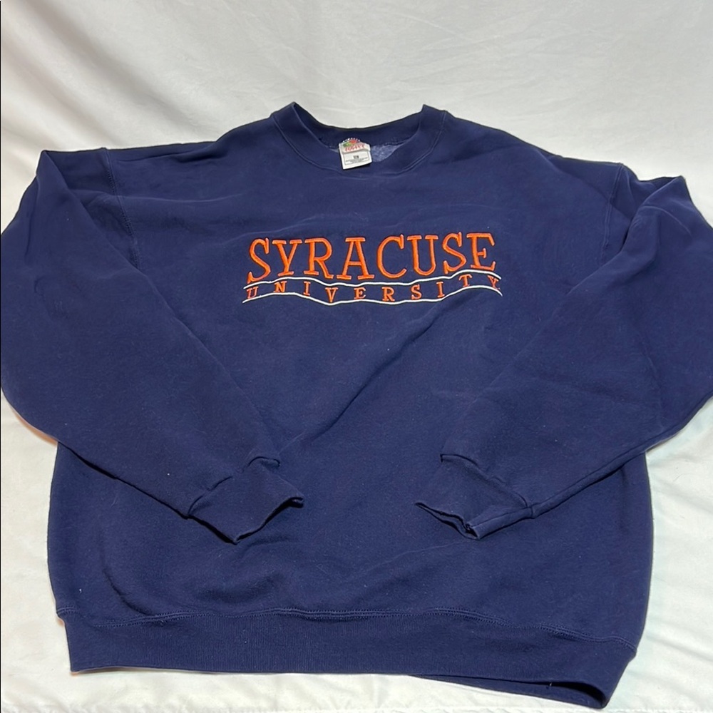 Vintage Syracuse University Sweatshirt Mens XL Crewneck Fruit of The Loom USA